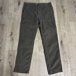 Outerknown Men's 32x31 Seventyseven Utility Gray Organic Cotton Corduroy Pants